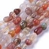 Natural Rutilated Quartz Beads Strands G-P433-09-3