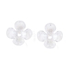 Transparent Acrylic Bead Caps X-OACR-ZX006-20-3