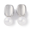 304 Stainless Steel Stud Earrings EJEW-C105-04P-2