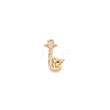 Brass Micro Pave Cubic Zirconia Charms KK-TAC0004-04J-2