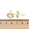 Brass Imitation Pearl Stud Earrings KK-D301-06G-3