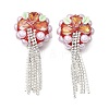 Handmade Polymer Clay Rhinestone Beads CLAY-Z006-02B-1