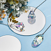 3Pcs 3 Styles Glass Charms Ceiling Fan Pull Chain Extenders HJEW-SP0001-73-6