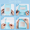 Paper Gift Storage Boxes with Visible Window CON-WH0110-003B-01-4