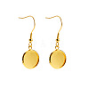 304 Stainless Steel Dangle Earrings EJEW-P001-A03-G-1