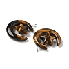 Natural Tiger Eye Pendants G-Z086-01P-25-2