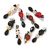 Dyed Synthetic Turquoise and Glass Beaded Pendants PALLOY-JF06046-1