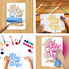 PET Hollow Out Drawing Painting Stencils DIY-WH0421-0026-4