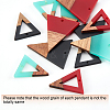 DIY Walnut Wooden Dangle Earring Making Kits DIY-OC0006-70-4