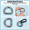 18Pcs 6 Colors Zinc Alloy Spring Gate Rings FIND-UN0004-09-4