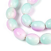 Spray Painted Synthetic Turquoise Beads Strands TURQ-T004-15D-3