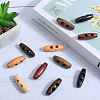 84Pcs 7 Colors Natural Wood Buttons BUTT-GF0003-90C-4
