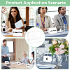 Name Plastic Table Top Display Stand ODIS-WH0070-86B-6