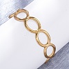304 Stainless Steel Cuff Bangles for Women BJEW-D306-02G-4
