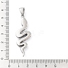 304 Stainless Steel Big Pendant Rhinestones Setting STAS-R225-14AS-3