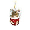 Cat in Christmas Stocking Ornaments WG35874-01-1