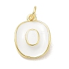 Brass Enamel Pendants KK-CBA3F25-06G-2
