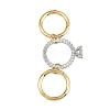 Brass Micro Pave Cubic Zirconia Plain Band Finger Rings for Women RJEW-P160-01C-G01-5