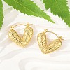 304 Stainless Steel Hoop Earrings for Women EJEW-U046-06B-G-2