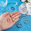 8Pcs 2 Styles 4 Colors Alloy Screw Carabiner Lock Charms FIND-DC0008-31A-3