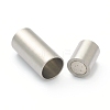 Tarnish Resistant 304 Stainless Steel Magnetic Clasps with Glue-in Ends STAS-B017-01B-P-2