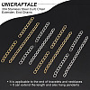 100Pcs 4 Style 304 Stainless Steel Curb Chain Extender STAS-UN0054-01-5