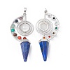 7 Chakra Natural Lapis Lazuli Big Pendants G-F733-02D-2