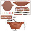 DIY PU Leather Breast Bag Making Kits DIY-WH0488-92-2