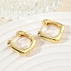 Brass Hoop Earrings KK-CBA30C7-34G-2