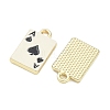 Playing Cards Alloy Enamel Pendants FIND-D044-27G-01-2