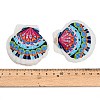 Printed Natural Shell Big Pendants SH-CBA93AD-19A-3