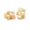 Rack Plating Eco-friendly Brass Bead Frames KK-D075-22G-RS-2