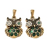 304 Stainless Steel Rhinestone Pendants RB-CBA7A56-08AG-03-1