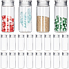 24Pcs Clear Glass Bottles Bead Containers CON-SC0001-09A-1