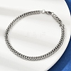 201 Stainless Steel Cuba Chian Bracelet for Men BJEW-B138-01P-2
