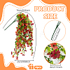 4Pcs Plastic Artificial Violet Vine for Wedding Decoration DIY-WR0005-32E-2