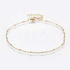 304 Stainless Steel Anklets X-AJEW-H013-05G-1