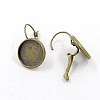 Brass Leverback Earring Findings KK-C1244-M-2