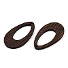 Natural Wenge Wood Pendants WOOD-T023-64-3