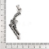 Retro 304 Stainless Steel Pendants STAS-I205-06AS-B-4