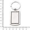 Rotatable Alloy Blank Keychain Cabochon Settings KEYC-F041-03P-3