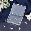 Beebeecraft 8Pcs 4 Style Rabbit Shape Brass Micro Pave Cubic Zirconia Pendants KK-BBC0003-99-7