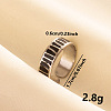 Stylish 304 Stainless Steel Enamel Cuff Ring ZW7455-1-1