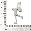 Anti-Tarnish 304 Stainless Steel Pendants STAS-R131-11P-04-3