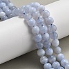 Natural Blue Lace Agate Beads Strands G-F222-30-6mm-01-1