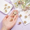 10Pcs Brass Branch Shape Stud Earring Findings KK-BC0008-79-3