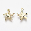 Brass Micro Pave Cubic Zirconia Charms X-KK-R132-014-NF-2