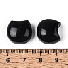 Natural Obsidian Cat Head Shape Beads G-T144-05D-3