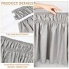 Adjustable Polyester Wrap Around Bed Skirts AJEW-WH20022-10C-01-6