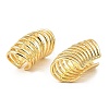 Rack Plating Brass Splite Cuff Earrings EJEW-L261-008G-2